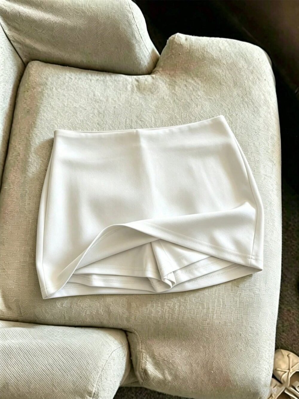 White Party Women's Plain Short Skort